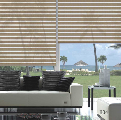 Woven coated combi blinds for window treatment