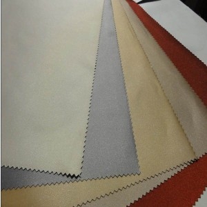 Plain Blackout roller blinds fabric for interior decoration with 250cm width