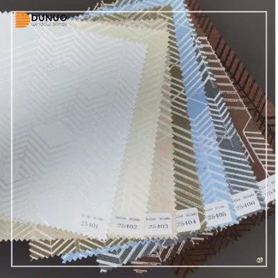 Heavy Duty Textured Jacquard  Roller Blinds Fabric Horizontal Coating Blackout Roller Blinds Fabric for Shades by Dunuo