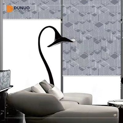 Heavy Duty Textured Jacquard  Roller Blinds Fabric Horizontal Coating Blackout Roller Blinds Fabric for Shades by Dunuo